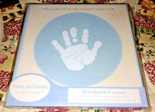 2014 SWEET SIMPLE HANDPRINT CANVAS KIT BOY BLUE UNUSED CHILD TO CHERISH MIP 8x8"