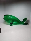 BLENKO Clover Green Glass FISH Vase Mid Century MCM Winslow Anderson 16.5”