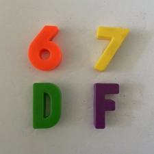 Fisher Price School Day Desk REPLACEMENT MAGNETIC Alphabet Letters Numbers 67DF
