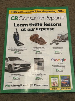 #ad #ad CR CONSUMER REPORTS MAGAZINE FEB 2026 LEARN THESE LESSONS AT OUR EXPENSE $5.00