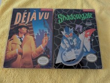 Deja Vu & Shadowgate (Nintendo Entertainment System NES, 1989 1990) Complete CIB