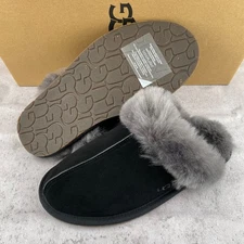 UGG Women's Scuffette II Slippers Black/Grey Women's Slippers Select Size