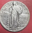 1929S US Standing Liberty SILVER Quarter! "San Francisco" Mint! FINE Details!