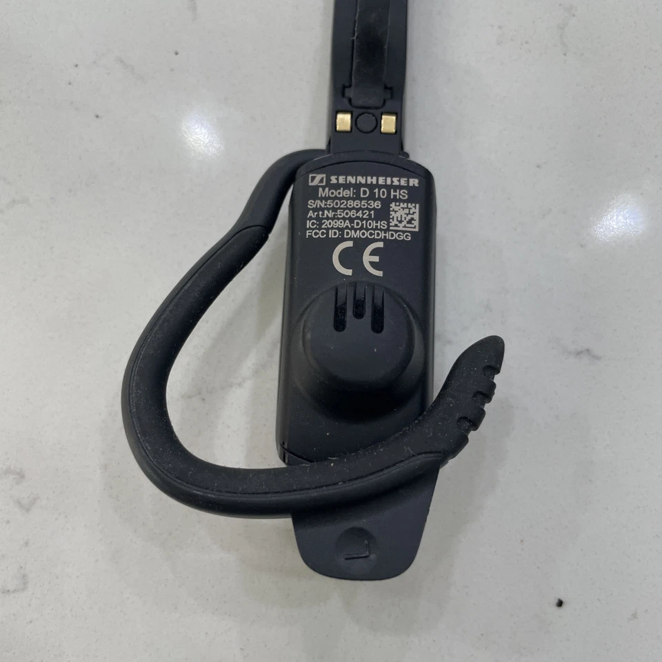 Sennheiser D 10 HS Black Noise Cancelling Microphone Single-Sided DECT Headset - Image 3 of 3