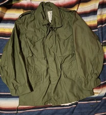 UNISSUED OG-107 US ARMY COAT OLD WEATHER, FIELD ALPHA IND. SMALL REG DEADSTOCK