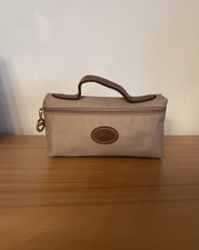 Longchamp Le Pliage Kosmetiktasche Beige mit Handgriff