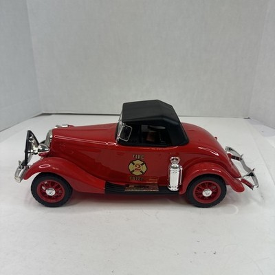 Vintage Jim Beam 1928 Ford Model A Fire Chief Car Bottle Empty Decanter