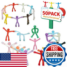Junarter 50 Pack Magnetic People Figures, Colorful Magnet Man for Ages 15 , Huma