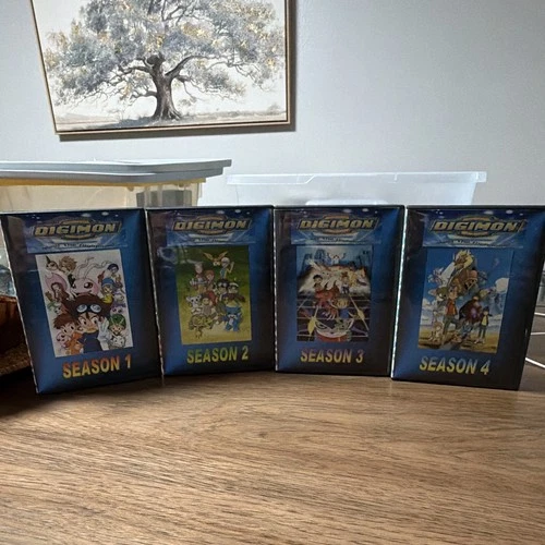 Digimon TV Series Seasons 1-4 DVD Set + Movies Anime Animation