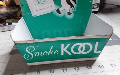 Kool Cigarettes Menthol Magic Smoke Kool Tin Advertising Sign