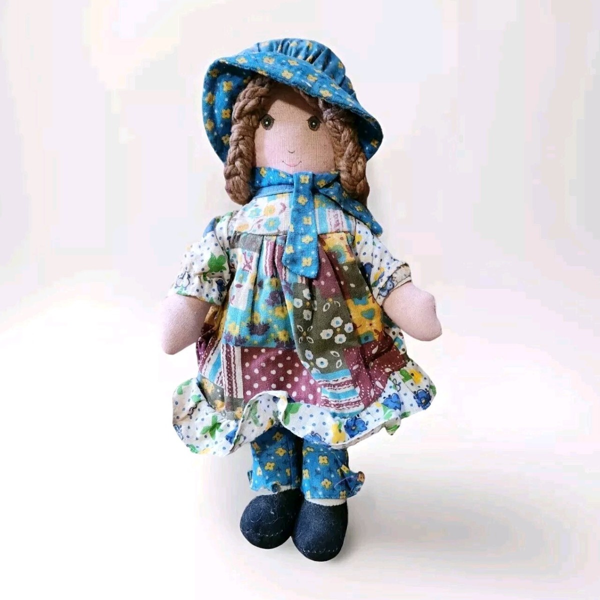 Vintage 1970's Holly Hobby Original Knickerbocker 9” Patchwork