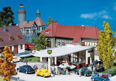 Kit Maquette Station Service BP Faller - Échelle HO (1:87) - Neuf