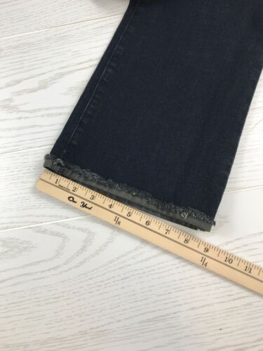 Democracy Jeans Womens 8 Blue Stretch Cropped Itty Bitty Flare Ab Technology New - Picture 7 of 13