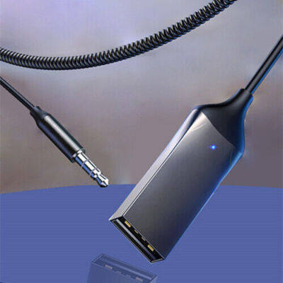 Bluetooth Adapter AUX Cable Car Audio USB Jack Music
