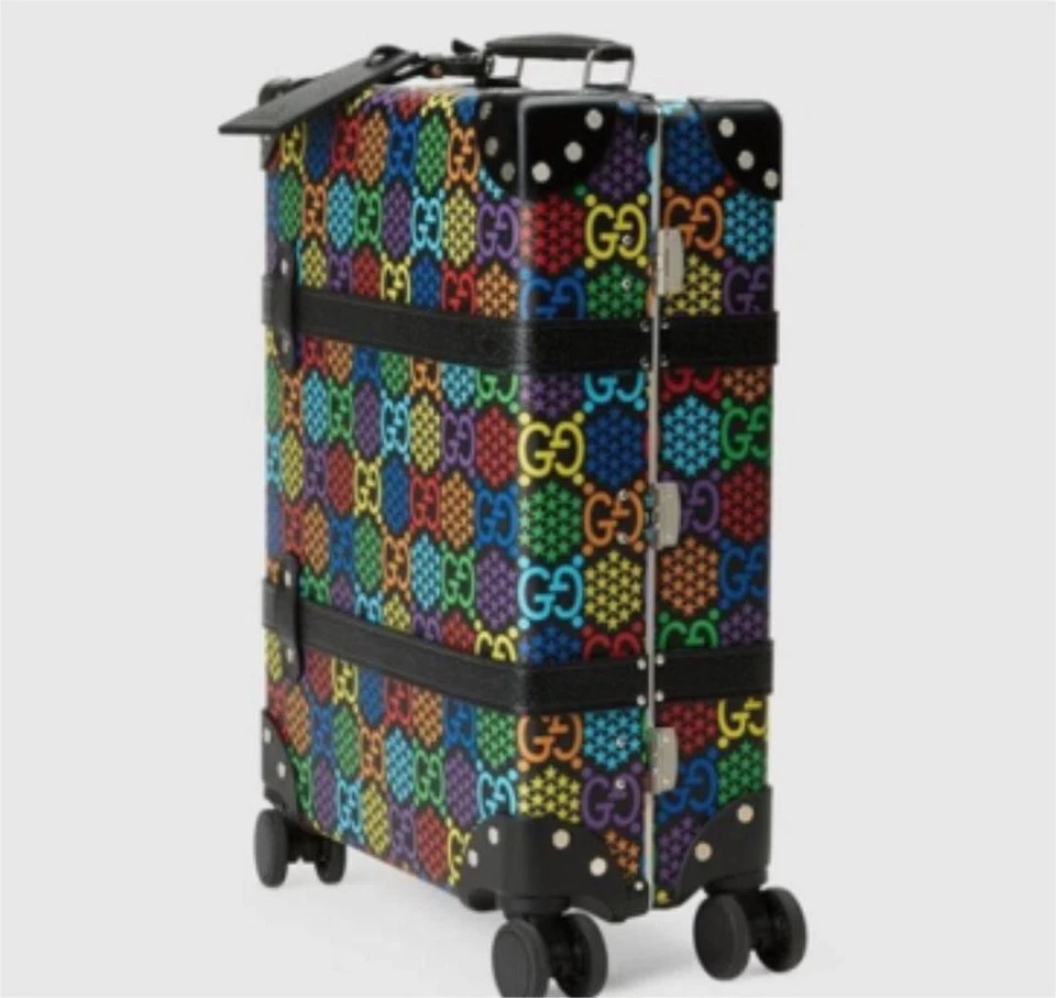 Gucci x Globe-Trotter GG Supreme Vulcan Fiber Carry Case Brown new NOS - Image 2 of 4