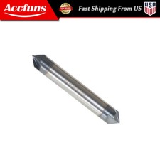 90 Degree Double End 3/8" 4 Flute Carbide Chamfer Mill - Tialn Coated