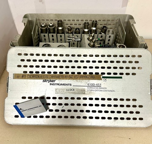 Stryker 4100-451 Reamers Tapers Drills - 9 Pieces - SET