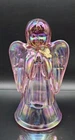 Fenton Art Glass Hand Painted Rose Carnival Heavenly Angel 1996 DAMAGED