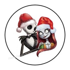 30 NIGHTMARE BEFORE CHRISTMAS ENVELOPE SEALS LABELS PARTY FAVORS STICKERS 1.5"