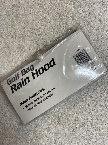Athletic Works Golf Bag Rain Hood Cover Clear New - Picture 2 of 3