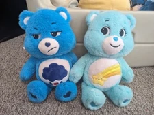 Basic Fun! Brand Care Bears 14 inch Grumpy Bear & Wish Bear
