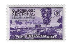 STAMP US SCOTT 954 "California Gold-Sutter's Mill" 3 CENT 1948 MNH