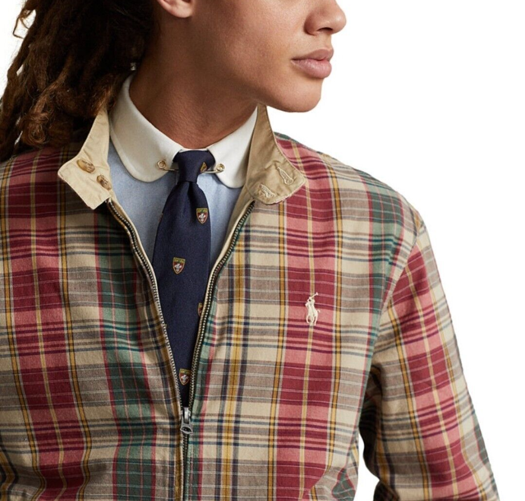 Polo Ralph Lauren Reversible Madras-Twill Harrington Jacket $398