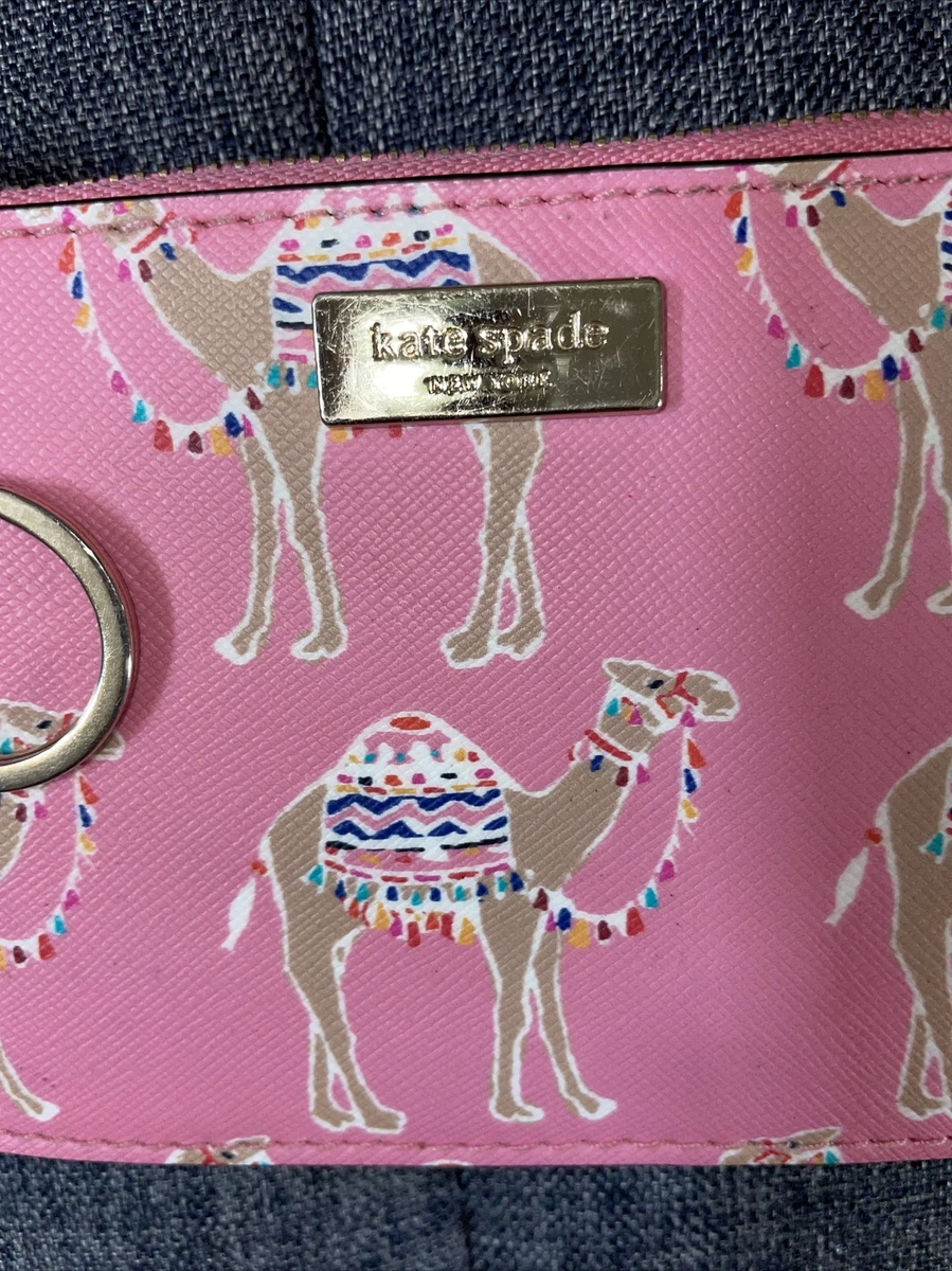 Kate Spade laurel way bitsy Card Case Coin Purse Key Fob Pouch Wallet ~NWT~  Pink