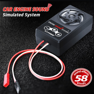RC Car Engine Sound Simulated System Module 58 Sounds f/1/10 RC Crawler Car D4W4