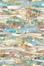 New 24x36 TERRAZZO Stained Glass Privacy Static Cling WINDOW FILM