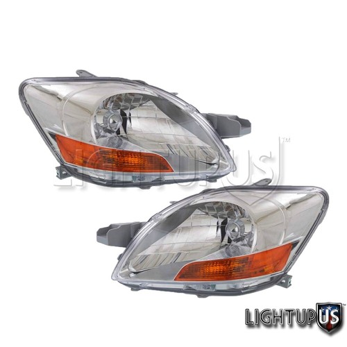 Left Right Sides Pair Headlights Headlamps For 2007 2011 Toyota Yaris 