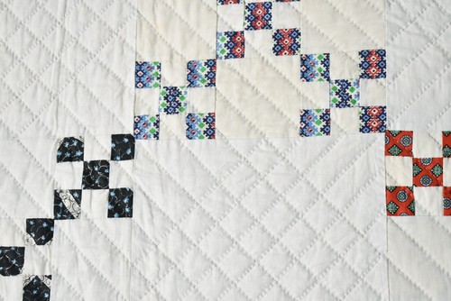 Vintage Double Nine Patch Antique Quilt, Mint Condition ~Signed & Dated "1964"! - Picture 17 of 22
