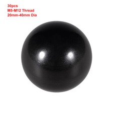 30pcs M5-M12 Thread Ball Knob Thermoset Ball Handles 20mm-40mm Dia Machine Tools