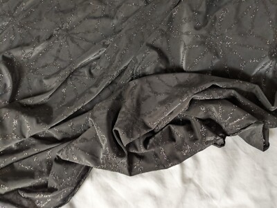 Black Glittery Costume Fabric With Star Pattern Bene Gesserit Dune
