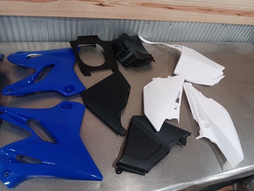 02-20 yamaha yz125 yz250 plastic fender set blue and white - Picture 3 of 5