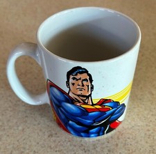 COMIC BOOK COFFEE CUP (c1990 Monogram Toys) -- Superman