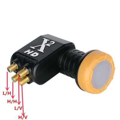 X-SQUARE Premium Ku Band Quattro LNB Ready For HD 3D LNBF | eBay