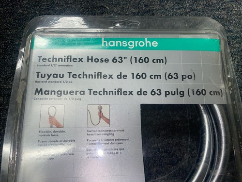 Hansgrohe 28276 Chrome Techniflex 63" Handshower Hose - 第 2/3 張圖片