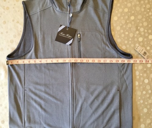 Brooks Brothers PERFORMANCE SERIES Full-Zip Pique Vest Mens Sz M $128 Retail NEW - Picture 14 of 15