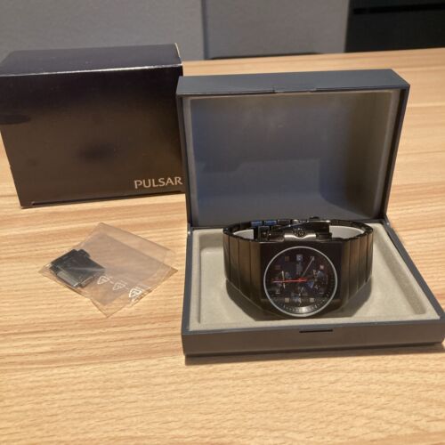 Seiko /Pulsar Chronograph 691 002 Giugiaro ?Vintage Armbanduhr Box 70/80iger Top