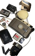 Lot Of 4 Vintage Cameras Plus Accessories