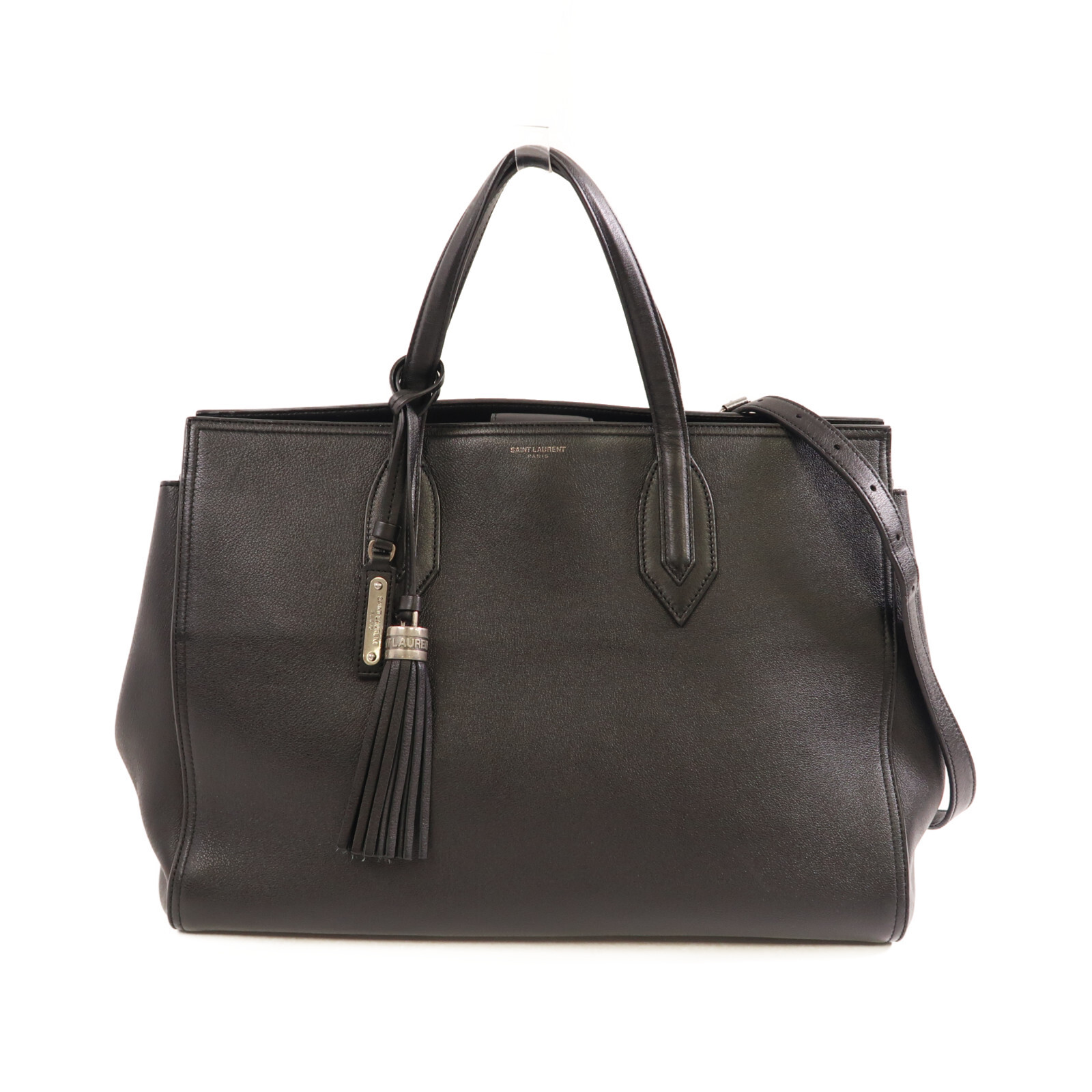 Borsa a tracolla SAINT LAURENT YSL SHW a 2 vie in pelle di vitello