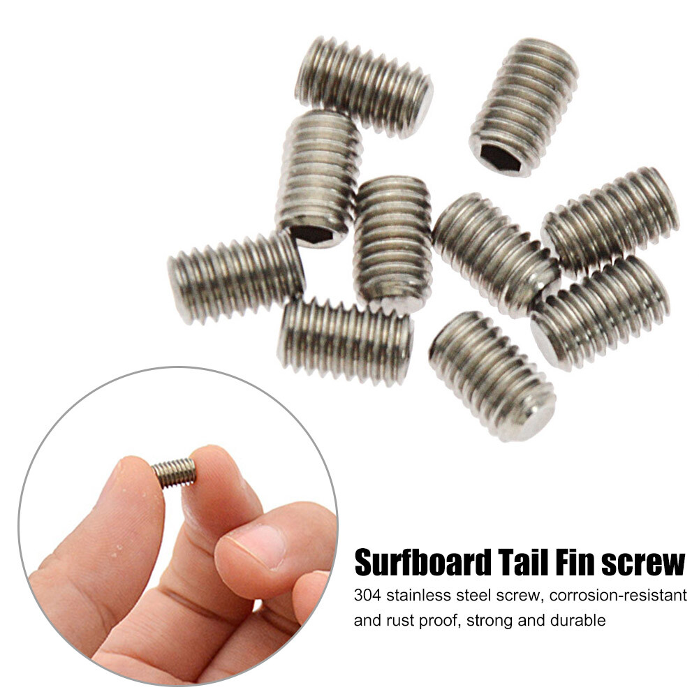 10pcs/Set Fin Grub Screws Parts for Surfboard Surf Board Wakeboard