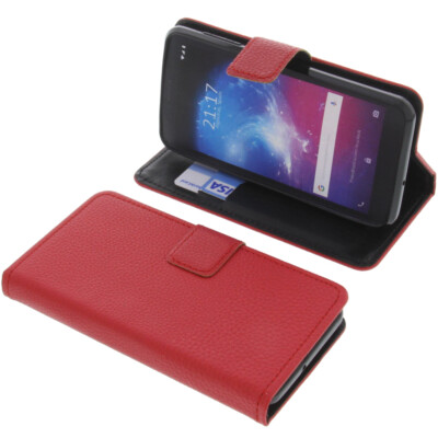 Tasche für ZTE Blade A3 2019 Book-Style Schutz Hülle Handytasche Buch Rot