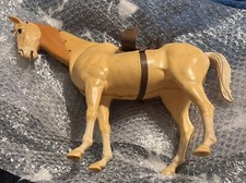 Vintage Marx Toy Johnny West Palamino Horse With Articulating Neck