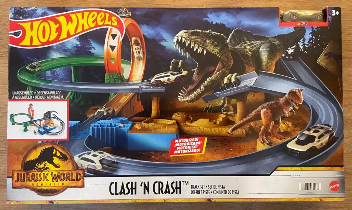 Pistas Hot Wheels Dinossauro Jurassic World Clash 'N Crash