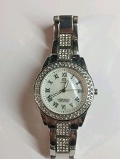 Women's Morgan Diamond Watch Working Battery In Used Condition