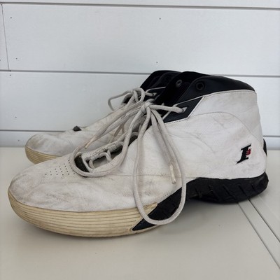 Vtg Reebok Team I3 Playoff II Basketball Shoes White Black RB 306 KTS MENS 12
