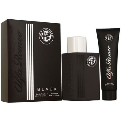 Alfa Romeo Black Set 125 ml Eau de Toilette EDT & 90 ml Duschgel Showergel