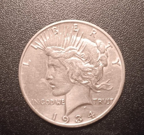 1934 S Peace Dollar VF Key Date